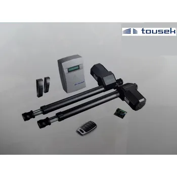 Pohon brány TOUSEK TURN 10 SET SADA PRO DVOUKŘÍDLOU BRÁNU DO 5m PRŮJEZDU, FOTOBUŇKY, DÁLKOVÝ OVLADAČ