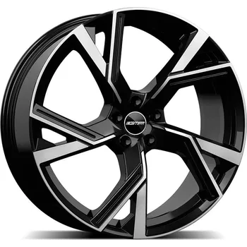 Alu kolo GMP Angel 8,5x20 5x112 ET20 černé leštěná čelní plocha, koule R14, Ø 66,6 mm