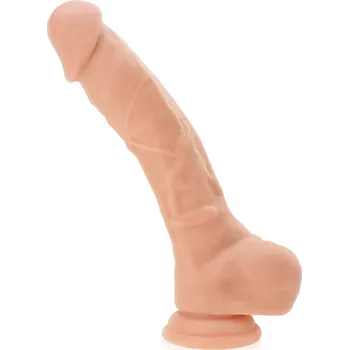 Dildo REALISTICKÉ DILDO ELASTICKÝ UMĚLÝ PENIS S VARLATY NA PŘÍSAVCE - 71198