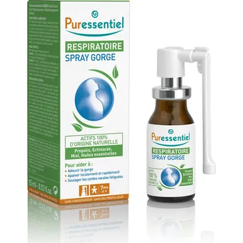 Lék na kašel, rýmu a nachlazení Puressentiel Sprej proti bolesti v krku 15 ml