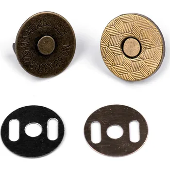 Magnetické zapínání tenké Ø18 mm, barva 2 staromosaz