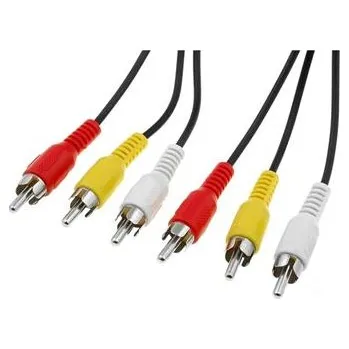 Audio kabel PremiumCord Kabel 3x CINCH-3x CINCH M/M 10m