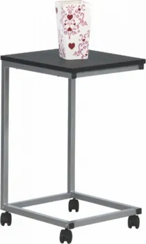 Konferenční stolek Tempo Kondela Manny černý/stříbrný kov