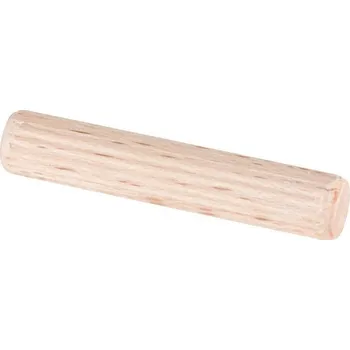 Hmoždinka Walteco Dřevěný kolík 6x30mm, rýhovaný, 50 ks