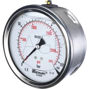 Manometr 160 bar o průměru 100mm-1/2"