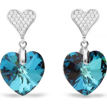 Náušnice Náušnice modré se Swarovski Elements Spirit KCN622814BB Bermuda Blue