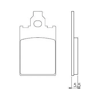 Brzdový komplet Brenta FT3012 přední organické brzdové destičky na motorku APRILIA AF1 50 FUTURA rok 1990