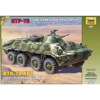 Plastikový model Zvezda BTR-70 APC Afganistán 1:35