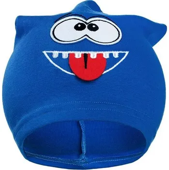 Kojenecká čepice Podzimní dětská čepička New Baby smíšek modrá, vel. 110 (4-5r)