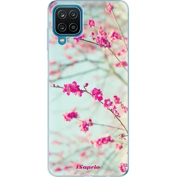 Pouzdro na mobilní telefon Silikonové pouzdro iSaprio - Samsung Galaxy A12 - Blossom 01 (Odolný silikonový kryt, obal, pouzdro iSaprio - Samsung Galaxy A12 - Blossom 01 - skvělá ochrana a pružnost, stylový UV potisk, lehkost, tiskne se v České republice)