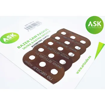 Ruční pilka ASK žiletková pilka RADIUS pro velmi jemnou práci 100/65 zubů - 5 ks