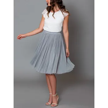 Dámská sukně CONSTANT LOVE tylová sukně krátká šedá Barva: Gray - šedivá, Velikost: 46