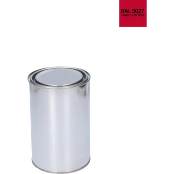 barva na kov barva antikorozní polomatná na zinek RAL3027 - malinová červená, 1 kg