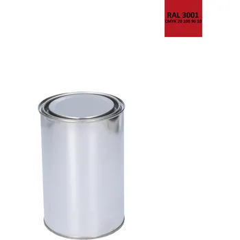 barva na kov barva antikorozní polomatná na zinek RAL3001 - signální červená, 1 kg