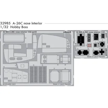 Plastikový model Eduard 1/32 A-26C nose interior (HOBBY BOSS)