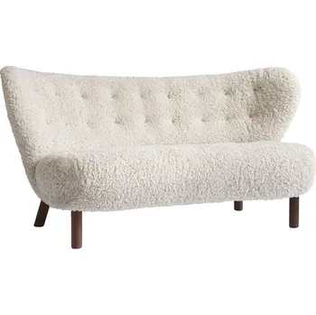 Sedací souprava &Tradition Sofa Little Petra VB2, walnut / sheepskin