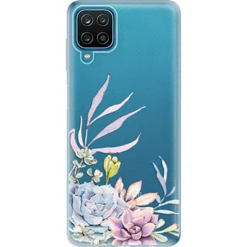 Pouzdro na mobilní telefon Silikonové pouzdro iSaprio - Samsung Galaxy A12 - Succulent 01 (Odolný silikonový kryt, obal, pouzdro iSaprio - Samsung Galaxy A12 - Succulent 01 - skvělá ochrana a pružnost, stylový UV potisk, lehkost, tiskne se v České republice)