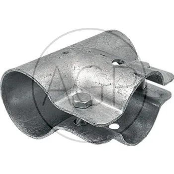 Stájová trubková spona se 2 šrouby jednodílná 48 x 60 mm