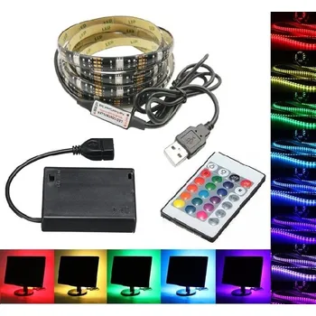 LED páska Light B5424/3 USB LED pásek na baterie IP65 RGB 1 metr (LED pásek RGB 1 metr napájení z baterie na DO)