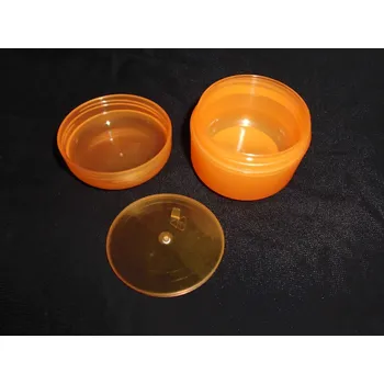 Dóza na potraviny Kosmetická dóza 50 ml dvouplášťová oranžová