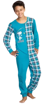 Chlapecké pyžamo Vienetta Sleepwalker dětský overal modrý