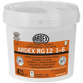 Spárovací hmota ARDEX RG12 1-6 stříbrošedá balení 4 kg