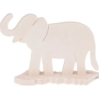 FK Dřevěná ozdoba (slon) - 7x3 cm