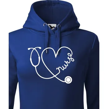 Dámská mikina Dámska mikina pro zdravotní sestry Nurse, Barva Modrá, Velikost M, Canvas Dámská mikina Bezvatriko.cz 1