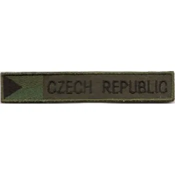 Nášivka AČR nášivka Czech Republic s vlajkou zelená