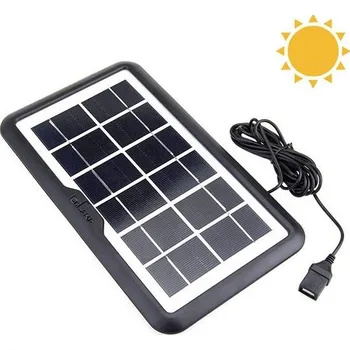 solární panel Solar-3,8W Fotovoltaický solární panel USB 6V/3,8W (Praktická solární nabíječka s USB)