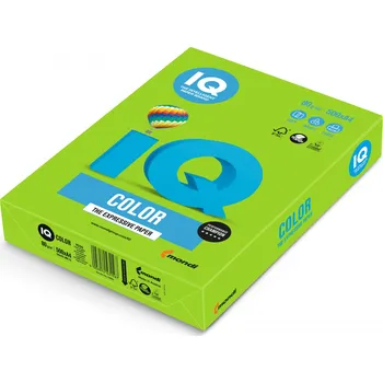 Kancelářský papír Barevný papír IQ MA42, A4 160g intenzivní májově zelená 1bal/250 listů