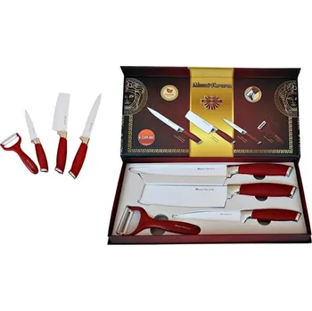 Kuchyňský nůž Messi Verona Sada nožů 4 ks červená/bílá 