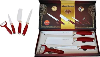 Kuchyňský nůž Messi Verona Sada nožů 4 ks červená/bílá 