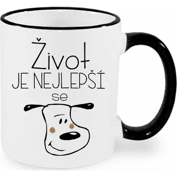 Hrnek - Život je nejlepší se psem