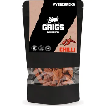 Chips Grig Proteinové cvrččí chipsy 70 g chilli