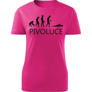 Dámské tričko Dámské tričko Pivoluce Barva: Růžová, Velikost: S