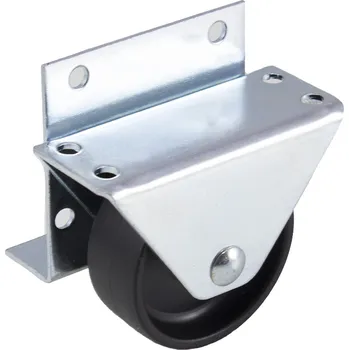 Pojezdové kolečko Nábytkové plastové kolečko pevné s bočním uchycením, průměr 30 mm, nosnost 12 kg - 302AT 030