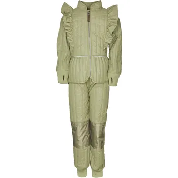 dívčí zimní kombinéza EN-FANT Thermal Set Gold Glitter Sage 116 (doporučená výška 114-121cm)