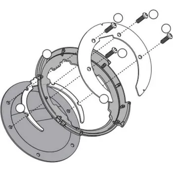 Zavazadlo na motocykl Kappa BF02K redukce pro montáž TANKLOCK tankvaku na víčko nádrže motorky TRIUMPH Street Triple 765 rok 2020