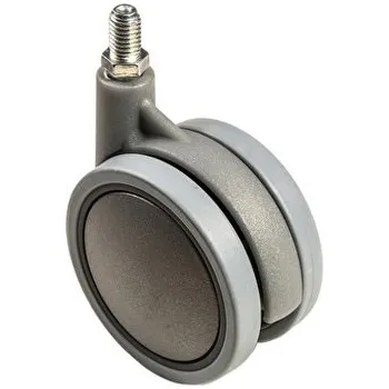 Pojezdové kolečko Nábytkové designové pryžové kolečko otočné, závit M10x15, průměr 60 mm, nosnost 35 kg - F328.061