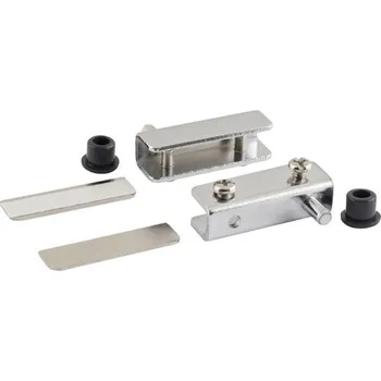 Nábytkové kování Nábytkový závěs pro skleněná dvířka 40x13,5 mm, chrom