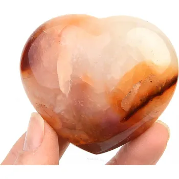 Přírodní kámen Karneol srdce z Madagaskaru 115g
