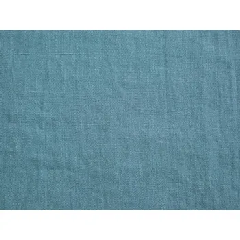 Snový svět VZOREK - Lněná látka petrolejová měkčená 240g/m2