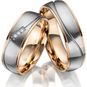 Prsten Marrya Ocelové snubní prsteny ES-21