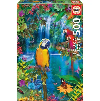 Puzzle Educa Ráj tropických papoušků 500 dílků
