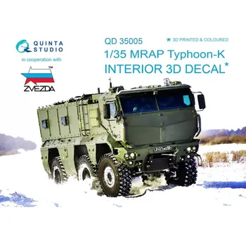 Plastikový model Quinta studio 1/35 MRAP Typhoon-K 3D-Print&colour Interior (ZVE)