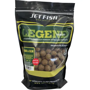 Boilies Jet Fish Extra Tvrdé Boilie Legend Range Rak GLM 250 g - 24 mm
