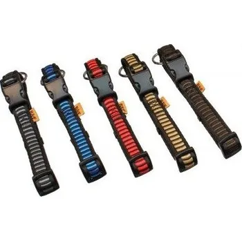 Obojek pro psa B&F Obojek popruh žebřík 2x38-60cm černá/hnědá