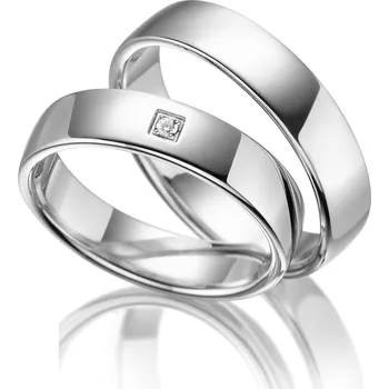 Prsten Zlatnictví Helios Stříbrné snubní prsteny SI-01