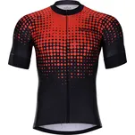 HOLOKOLO Cyklistický dres s krátkým rukávem - FROSTED - červená/černá